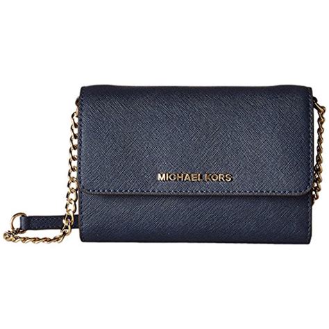 michael kors jet set crossbody blau